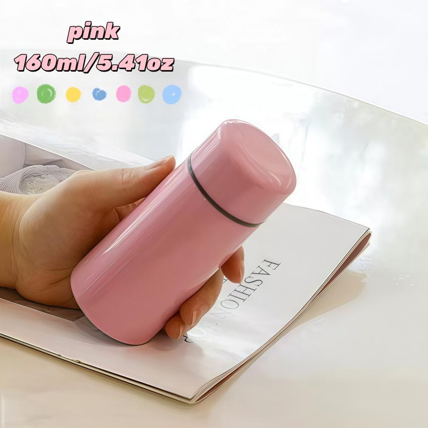 Portable Insulated Stainless Steel Cup, Keeps Drinks Hot or Cold, Perfect for Camping and Hiking, Cute Small Pocket Cup, 5.41 Oz