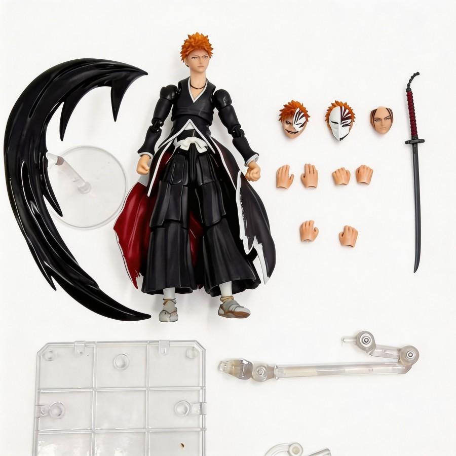 Anime Bleach: 1000 Year Blood War Arc Ichigo Kurosaki Collectible Figure - 25cm PVC-ABS Statue, Art Toy, Desk Display for Anime Fans