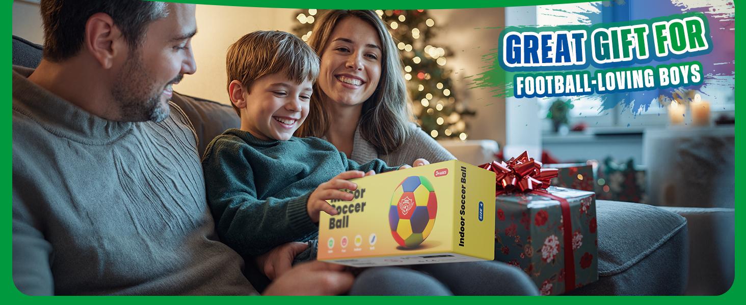 House Soccer Ball - Soft Indoor Football for Boys & Girls - Silent Dribbling Ball for Home Play - Perfect Birthday or Christmas Gift for Kids Ages 8-12