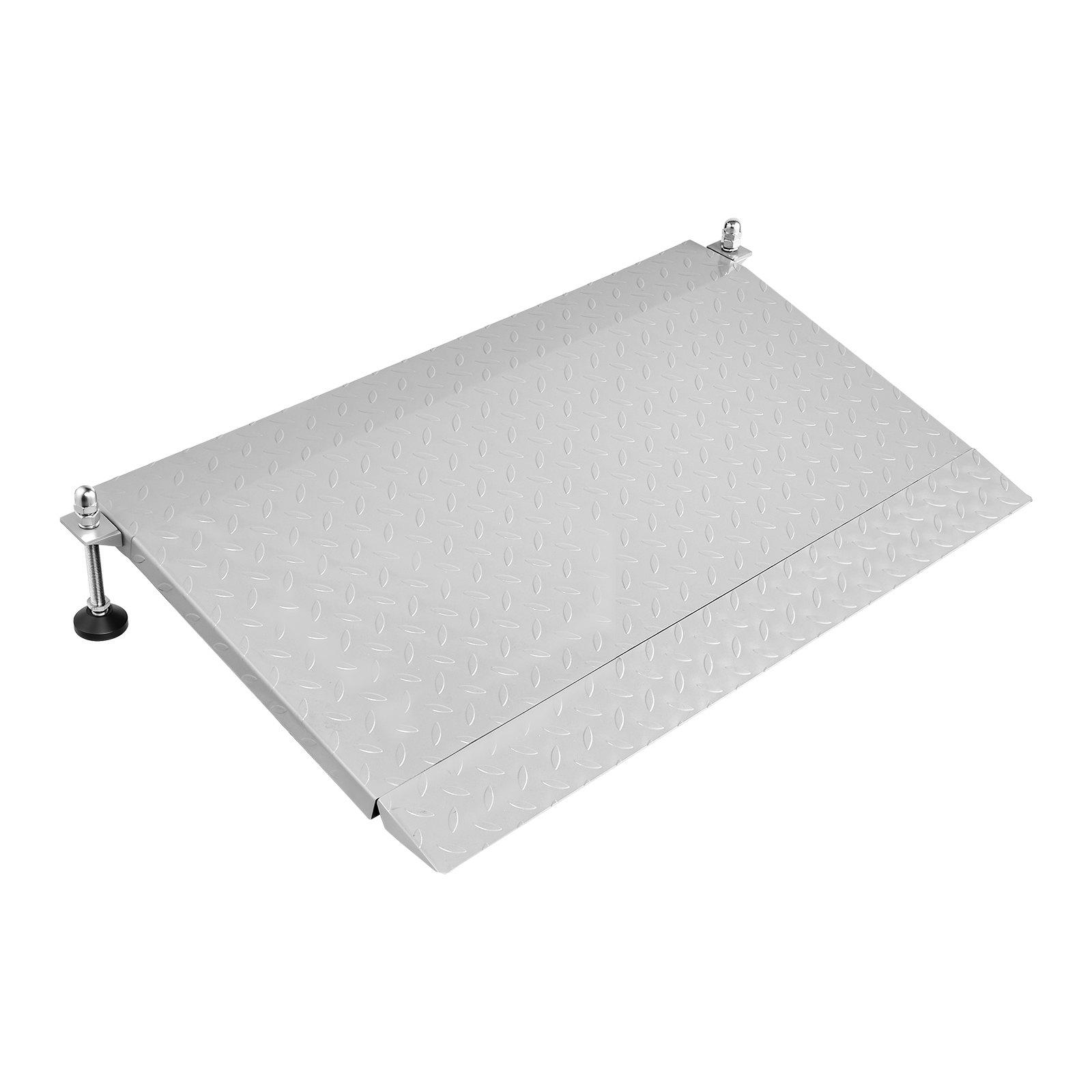 VEVOR Threshold Ramp for Doorways, 42.5 x 23.2 in, Platform Aluminum Wheelchair Ramp with Adjustable Height, Non-Slip Door Threshold Ramps, 1000 lbs Capacity, for Home Steps, Wheelchairs, Walkers VEVOR Threshold Ramp for Doorways, 42.5 x 23.2 in, Platform Aluminum Wheelchair Ramp with Adjustable Height, Non-Slip Door Threshold Ramps, 1000 lbs Capacity, for Home Steps, Wheelchairs, Walkers