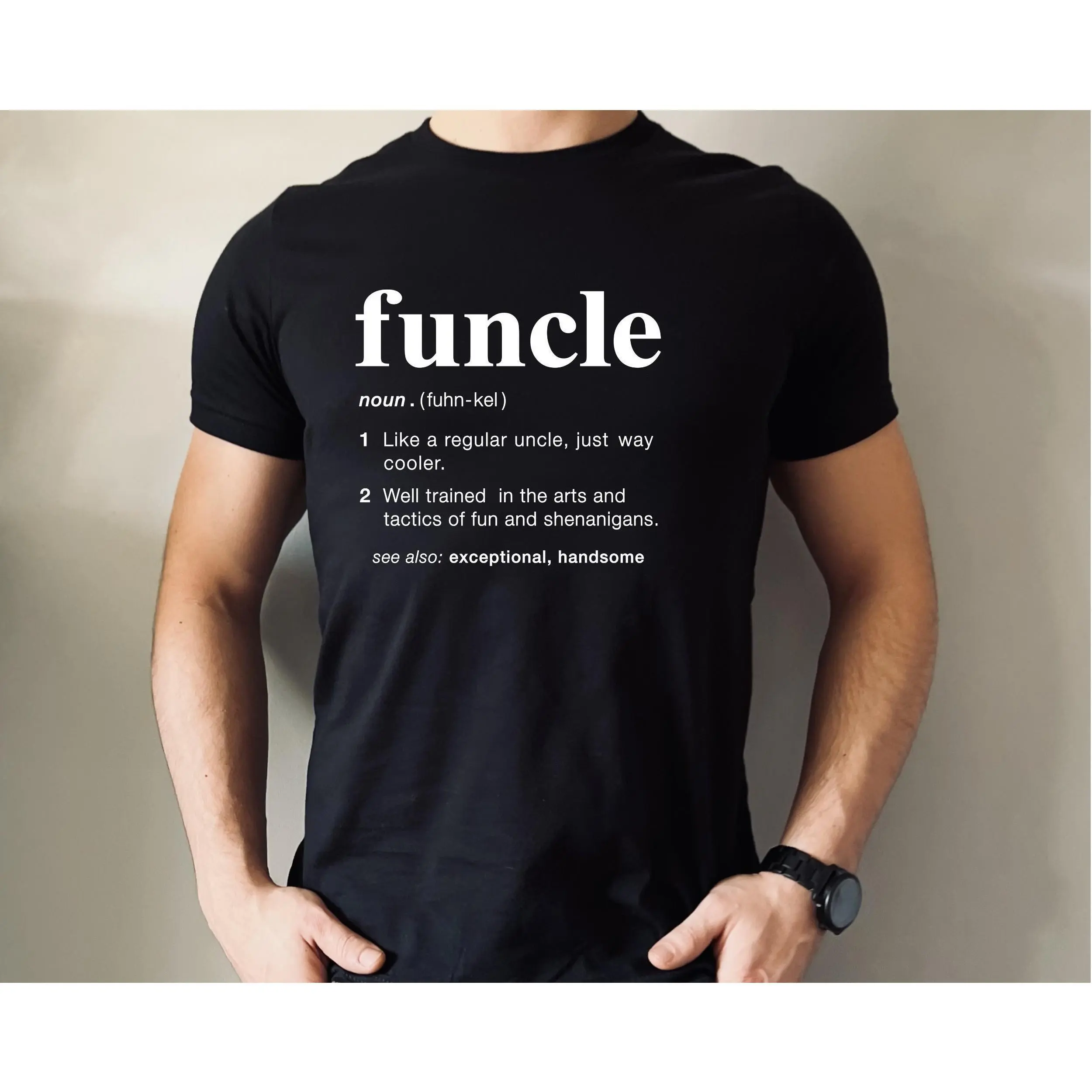 Funcle Definition Shirt, Funny Uncle Tee, Gift for Uncle, New Uncle, Uncle To Be Tee, Favorite Uncle, Like a Dad Only Coole, Family Shirt