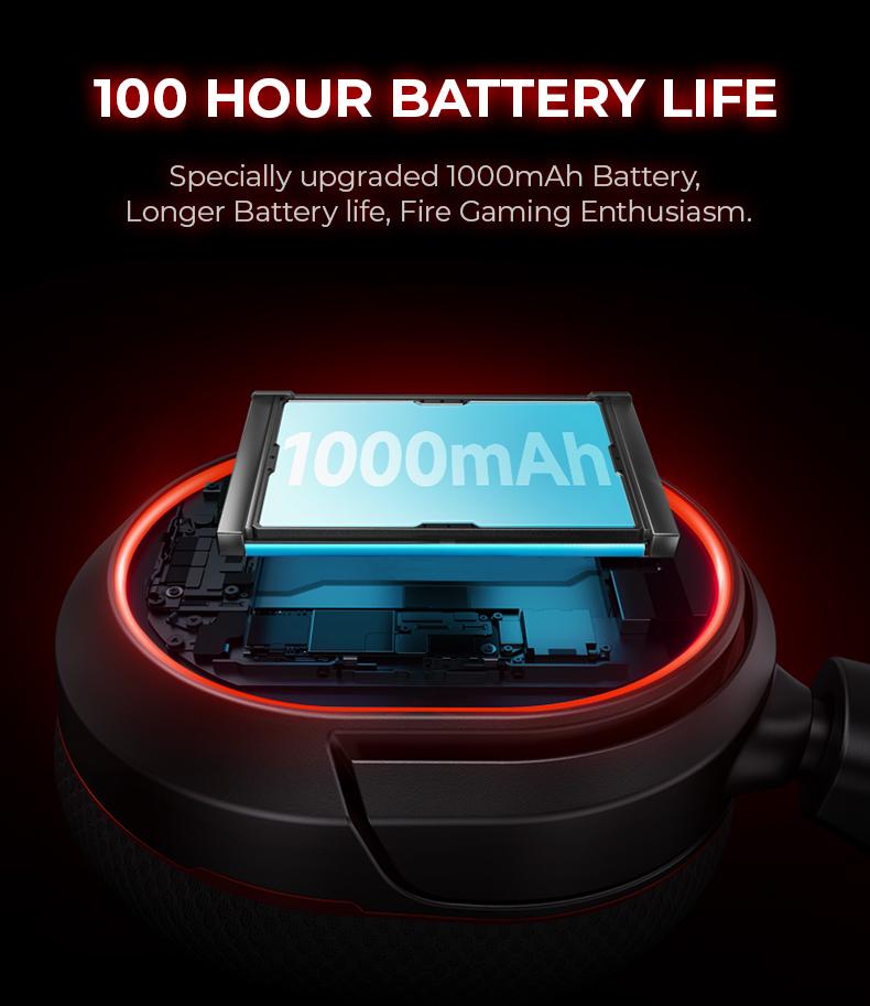 【Live broadcast exclusive】Picun G2 Bluetooth Gaming Headset, 7.1 Surround Sound, Retractable Earbud, 4-in-1 Audio Cable, Electronic 5ms Low Latency, Rechargeable ENC Microphone for PC PS4 PS5 Audio Cable Headphone