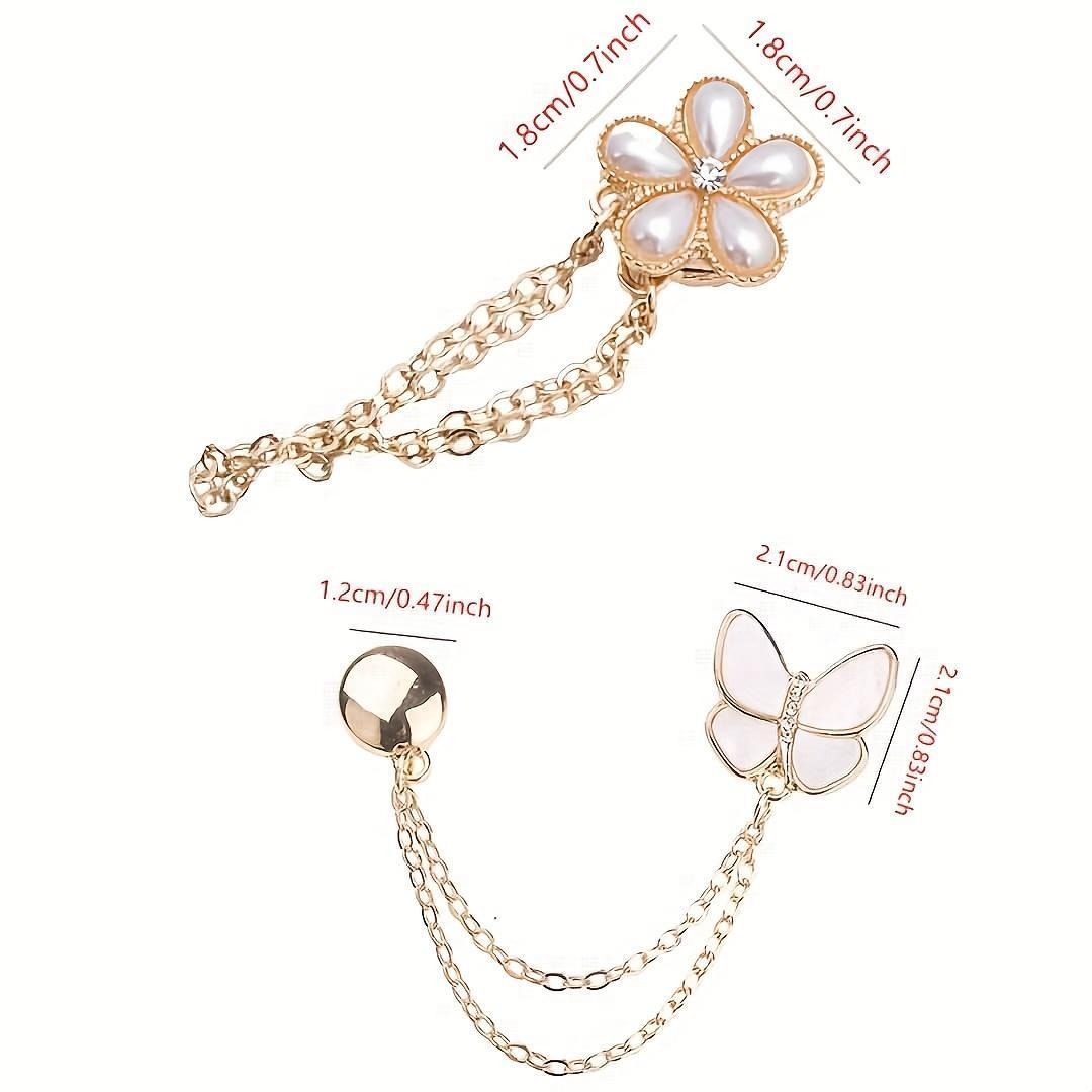 3Pcs Textured Adjustable Clothing Buckles, Versatile Pants Hem Shortening Clips & Anti-Drag Jean Leg Adjusters, Cuff Fixing Clips for Clothing Styling, Perfect Holiday Gift