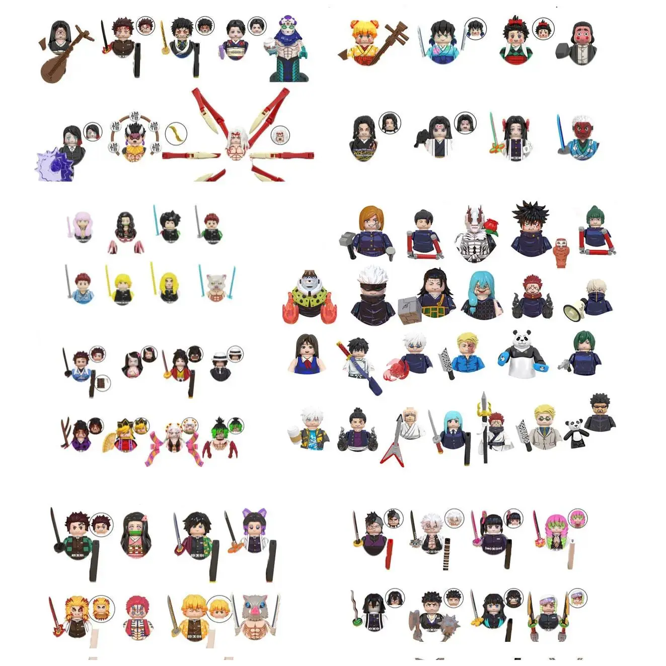 2026 Hot selling toys WM6149 WM6140 WM6139 Anime Building Blocks Mini Action Figure WM6163 WM6162 WM6138 WM6137 Gifts Toys Internet-famous toy