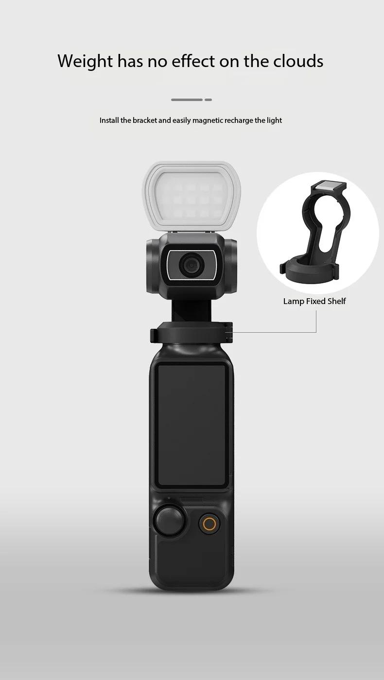 Neewer M21 Magnetic Light for Dji Pocket 3, Portable Quick-Release Mini Light, Vlogging Gear, Camera Accessory, Sports Camera Flashlight