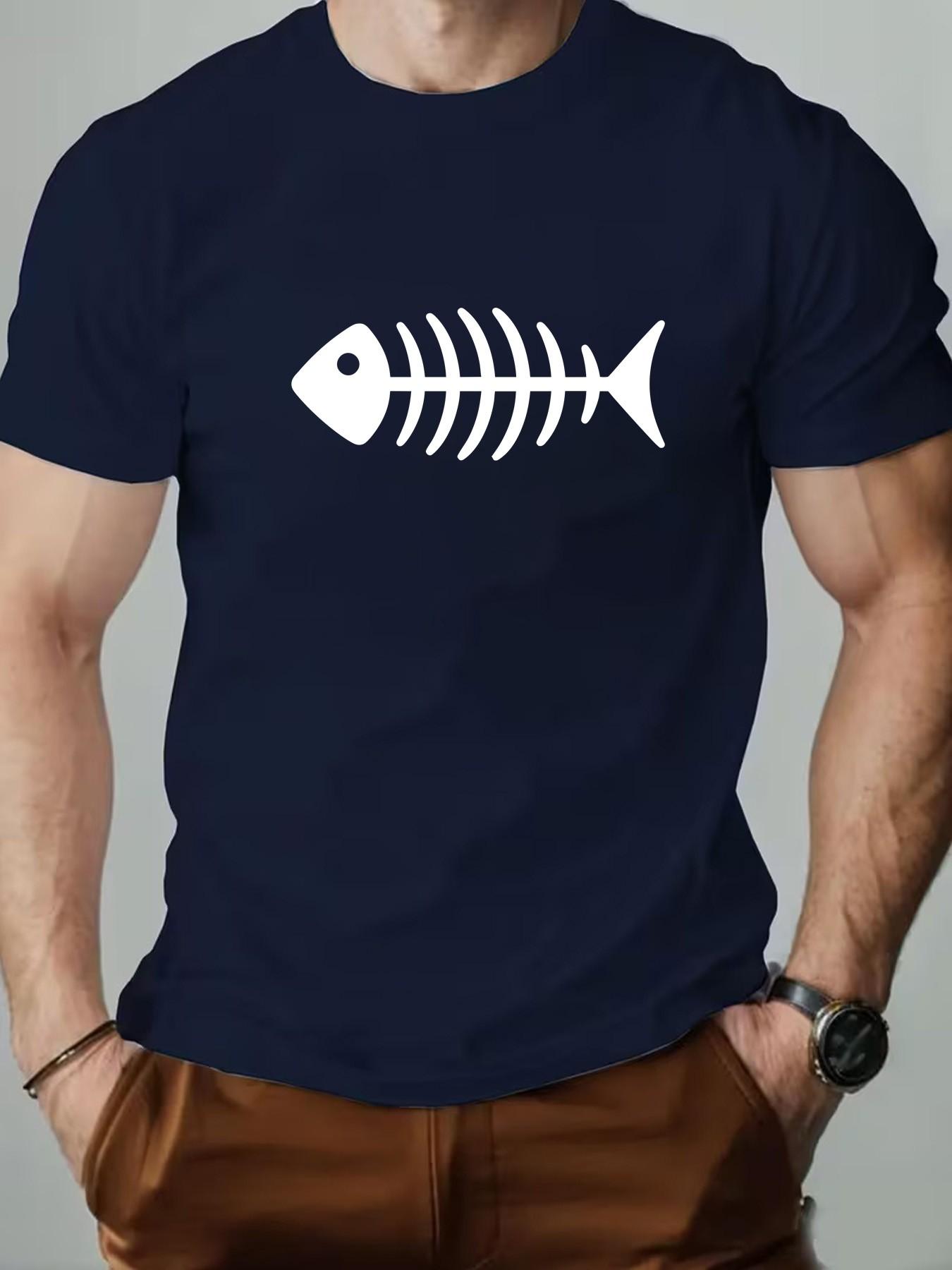 Men's Round Neck T-Shirt, Fashionable Geometric Print, Slim Fit, Long Sleeve, Casual Retro Style, Perfect for Daily Wear, Gifts