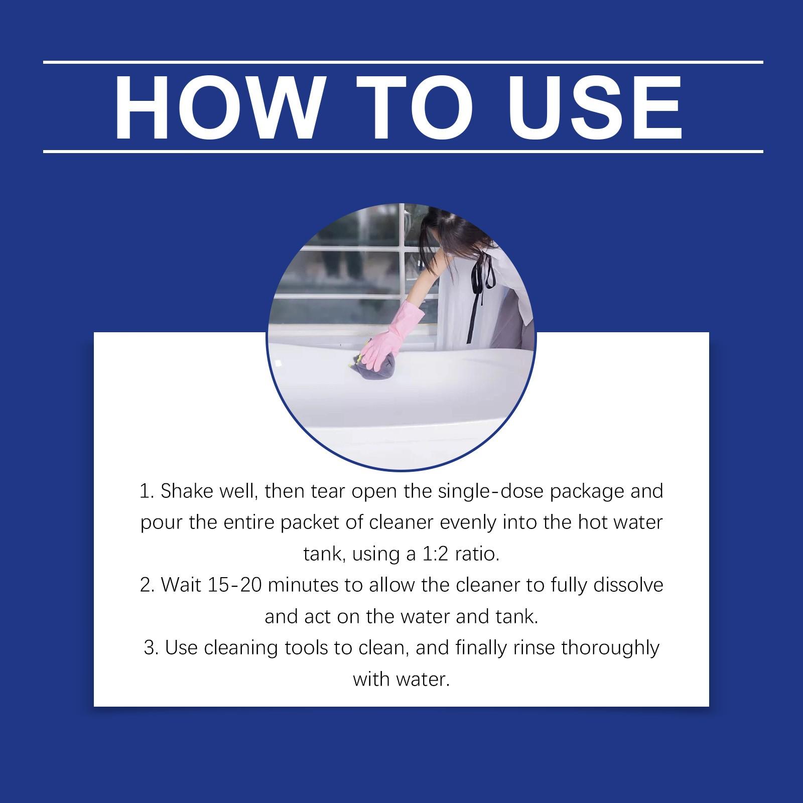 2-Pack Hot Tub Cleaner (59ML*2), Stain Removal, Gentle Protection, Glaze Care, Enhances Bathtub Surface Shine, Bathroom Maintenance