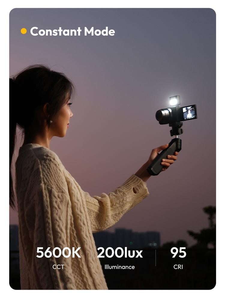 Ulanzi SL01/SL02/SL03 Mini Camera Flash Light SpeedLite GN8 6500K for Canon Sony ZV-1 Nikon Fuji Camera DSLR Vlog Live Outdoor Photography