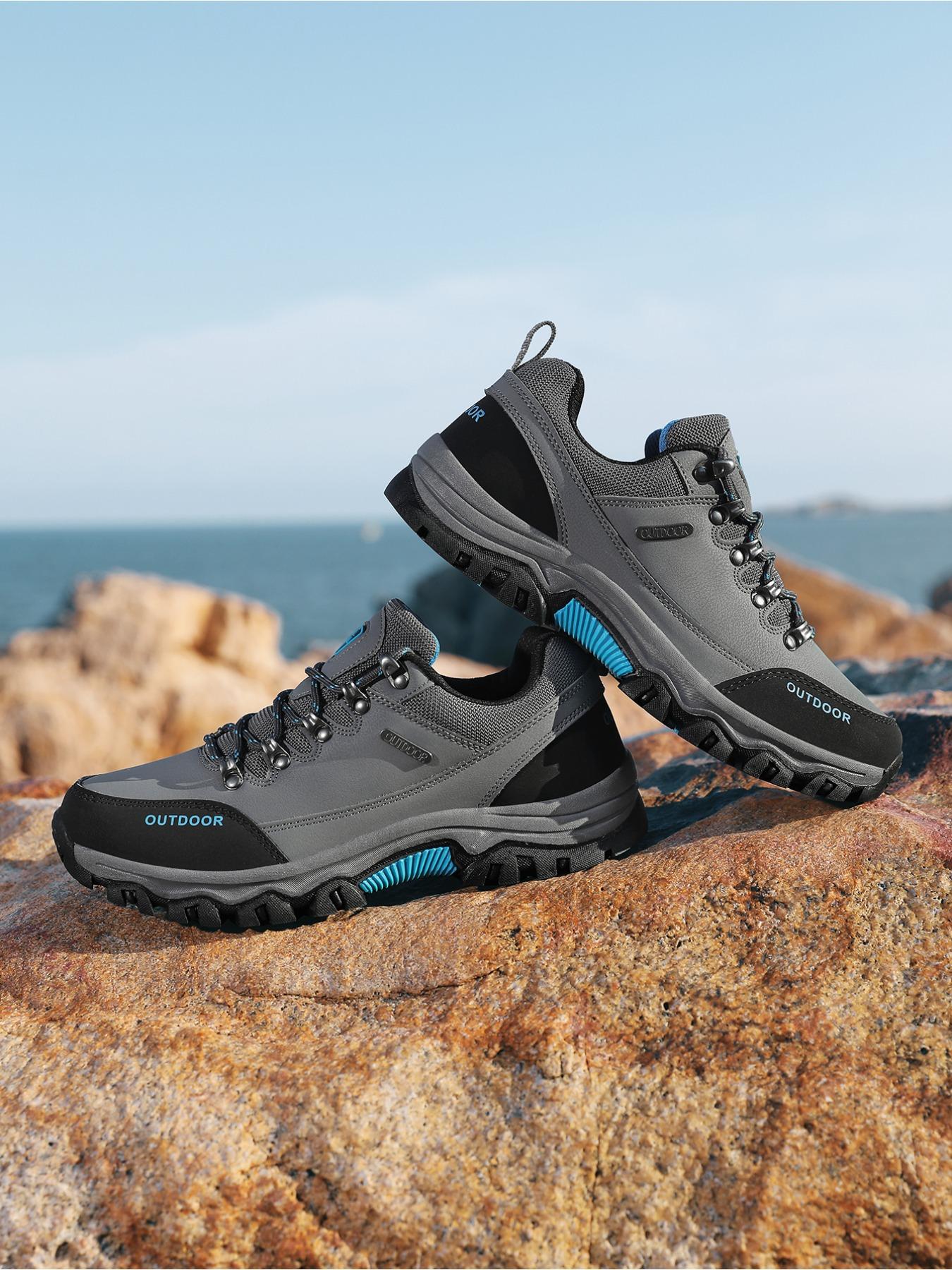 Men's Outdoor Hiking Shoes, Autumn/Winter Sneakers for Men and Teens, High Quality Wear-Resistant Casual Outdoor Shoes, Thick-Soled Couple's All-Season Fashion Hiking Shoes