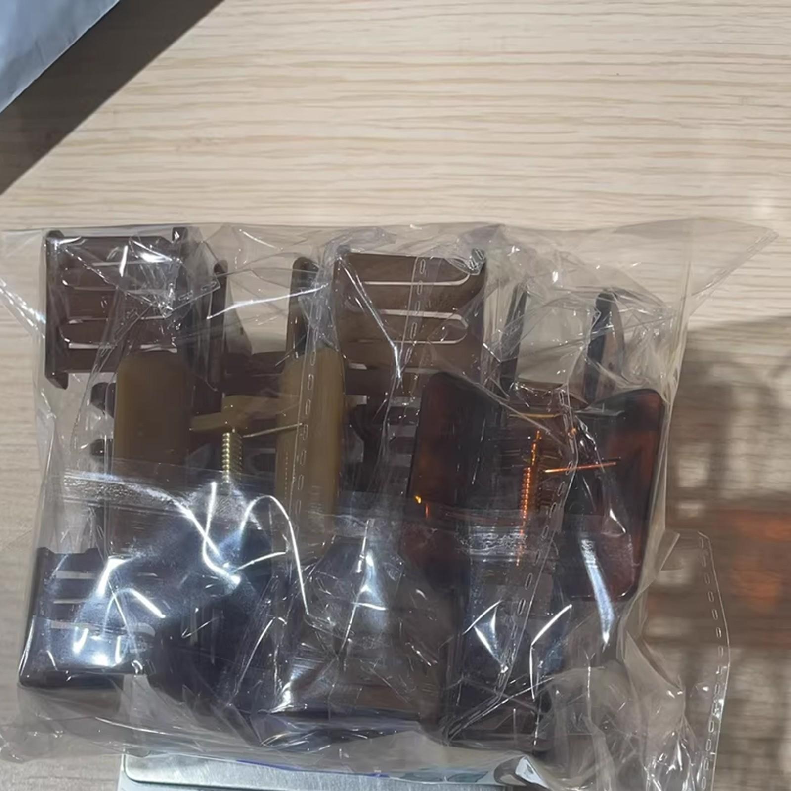 2 PCS Claw Clips for Baseball Caps, Strong, Non-Slip Square Design, Hair Accessory Gifts, Mixed Color for Thick and Fine Hair, Hair Clip for Hat for Women Girls