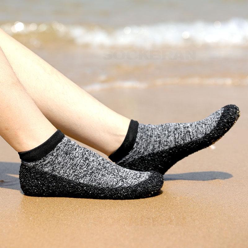 Multifunctional Barefoot Sock Shoes! Classic Women's and Couple's Sock Shoes In Plus Sizes, Lightweight, Foldable, Portable Slip-on Style, Breathable, Non-slip, Quick-drying, Perfect for Beach, Diving, Canyoning, Swimming, Yoga, Fitness, and Jogging.