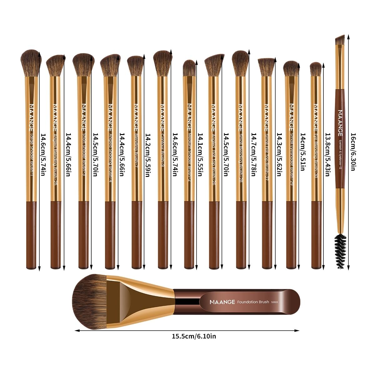 Makeup Brush Set, Cosmetic Brush Set, 14pcs/set Makeup Brush with Soft Bristles, Multifunctional Makeup Tools for Foundation, Powder, Concealers, Eye Shadows, Blush