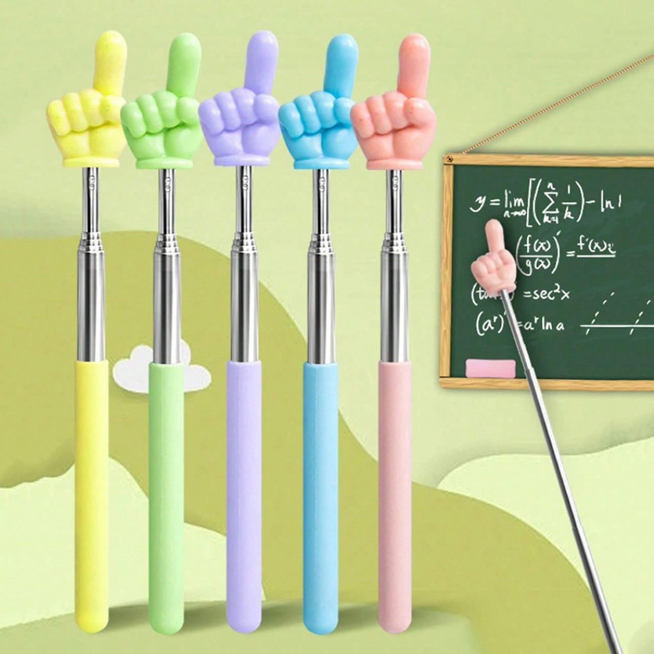 1/3/5 Pcs Random Color Extendable Teacher Pointer Stick, Durable and Portable, Ideal for Office Meetings, Classroom Whiteboard, Teaching