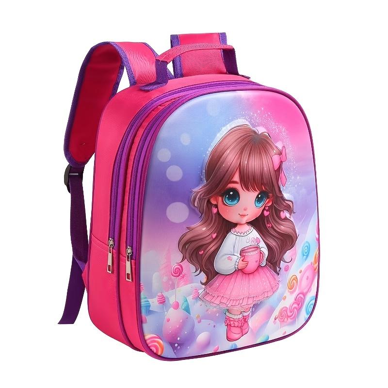 Racing Series Patterned Children's 3D Cartoon Backpack: Lightweight polyester + double-layer zipper large capacity, spine-protecting and pressure-reducing shoulder strap design + dual-compartment design convenient storage