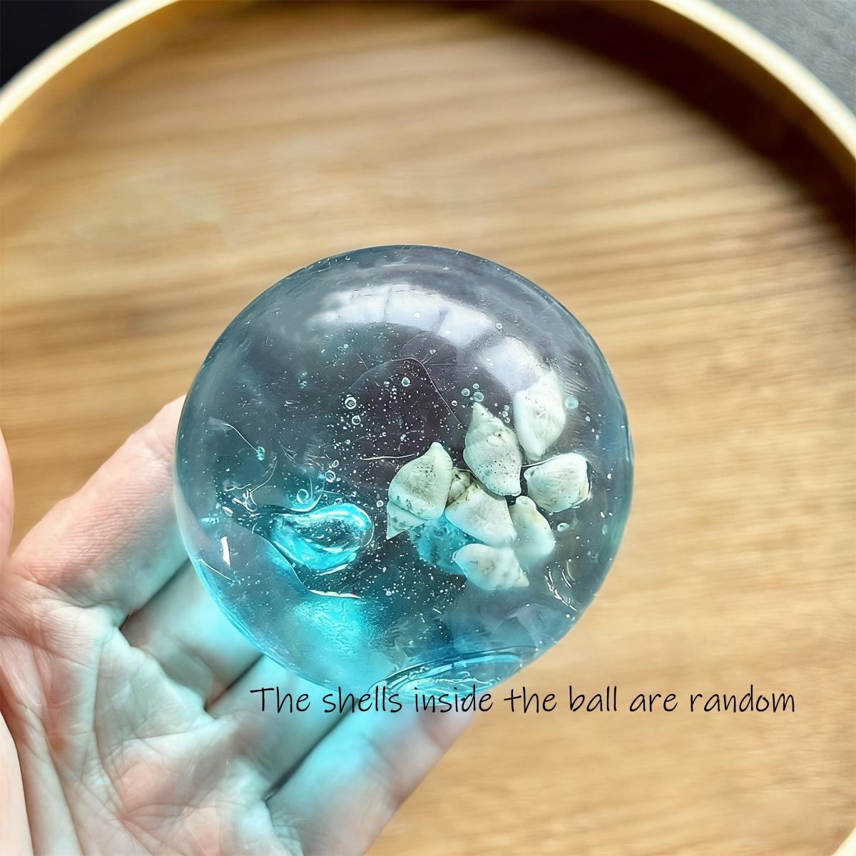 1pc Ocean Shell Pinch Ball Exquisite Stress Relieving Item with Soft Touch and Soothing Anxiety Creativity, Stress Relieving Toy, Perfect Party Gift, Classroom Reward, Festival Gift