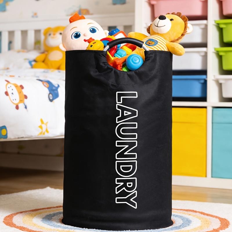 Large Bohemian Style Fabric Laundry Basket with Handle, Independent High Chair Dirty Clothes Storage Box, Durable Rectangular Design
