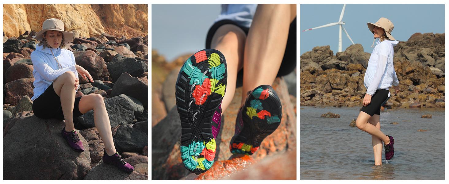 Mishansha Tide I - Water Shoes for Women Men Barefoot Beach Shoe Quick Dry Aqua Swim Socks for Surfing Yoga dealsforyoudays