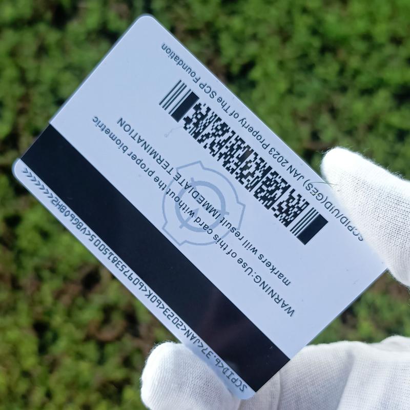 Scp Foundation ID Keycard, Senior Guard Zone Manager Card, Administrative Department Cosplay Access Grade Card, Special Containment Procedures Logo