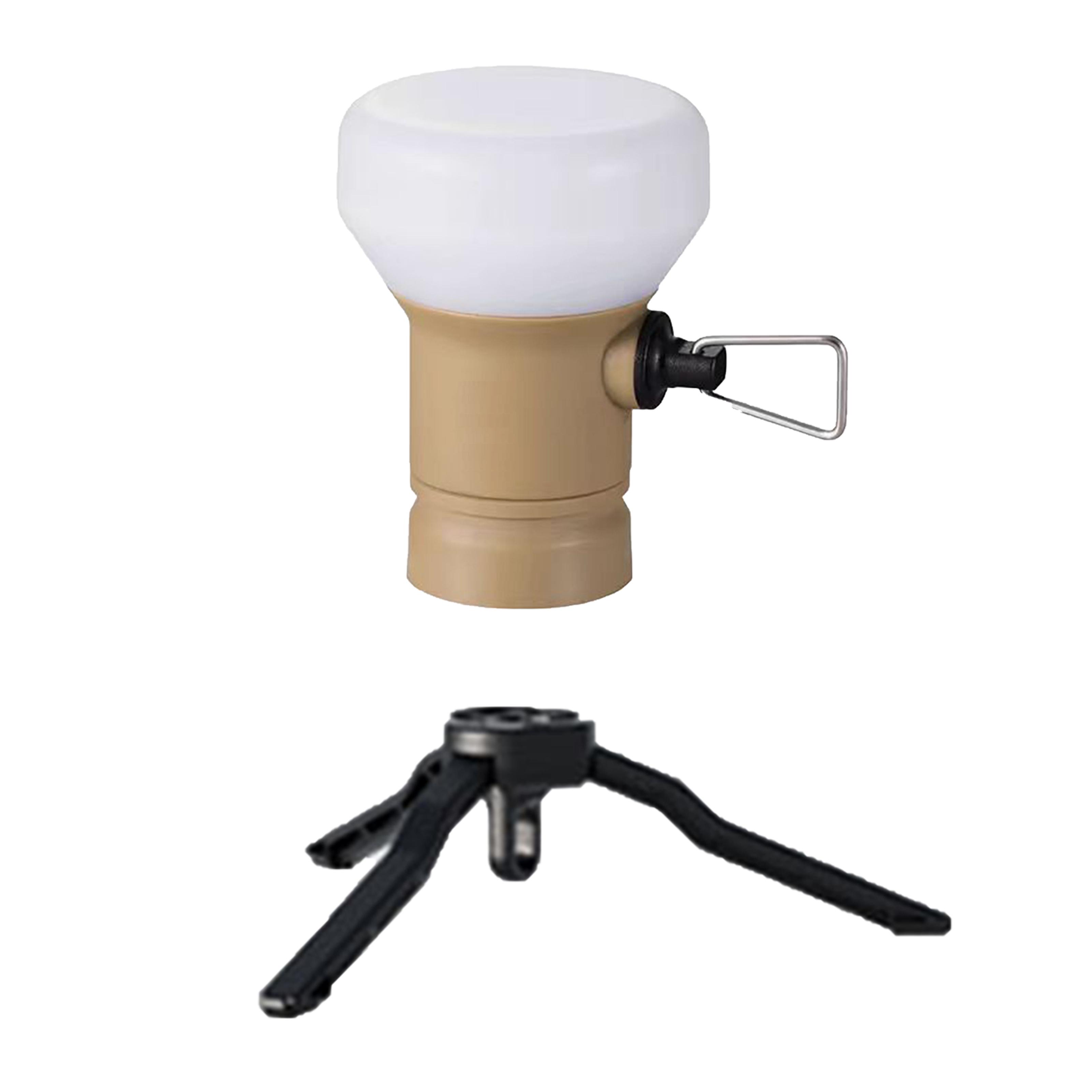 Camping Light with Mini Tripod, USB Rechargeable LED Lantern & Power Bank, Stepless Dimming, 5000mAh Battery，Fast Phone Charging, Camping Lantern for Hiking, Fishing, Emergency Outdoor Use