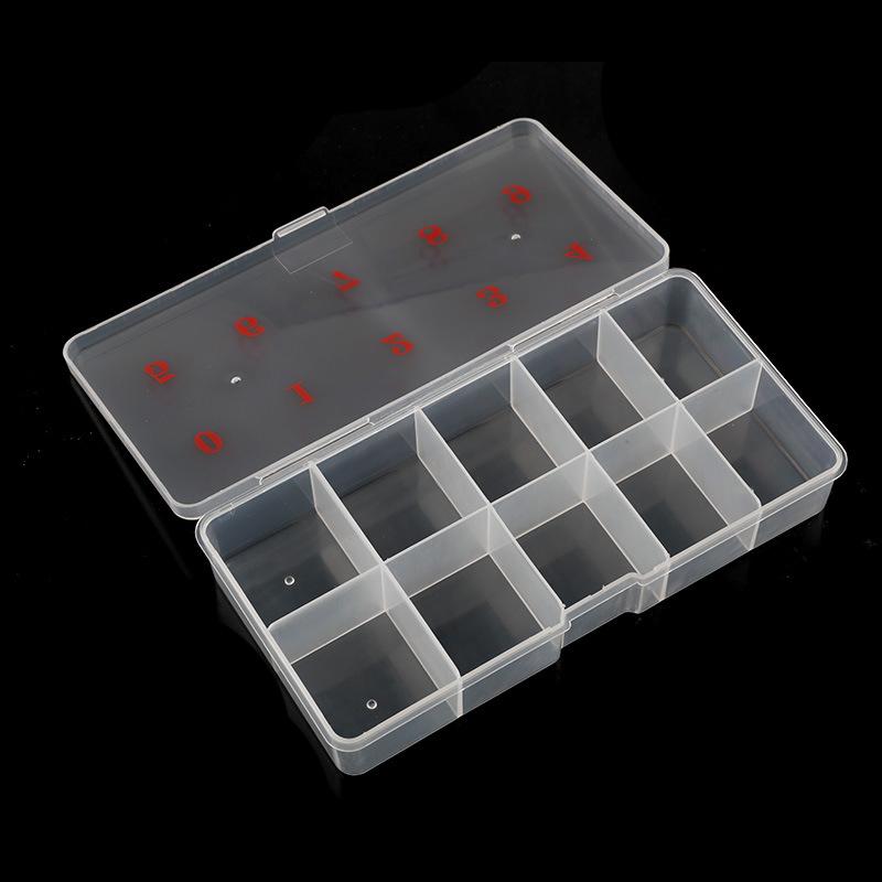 Nail Supplies Nail Patch Storage Empty Box PP Box Translucent Wearable Manicure Box 500 Pieces Fake Nail Sheet Empty Box Flat Bottom Jewelry Box Nail Tool Box Storage Box