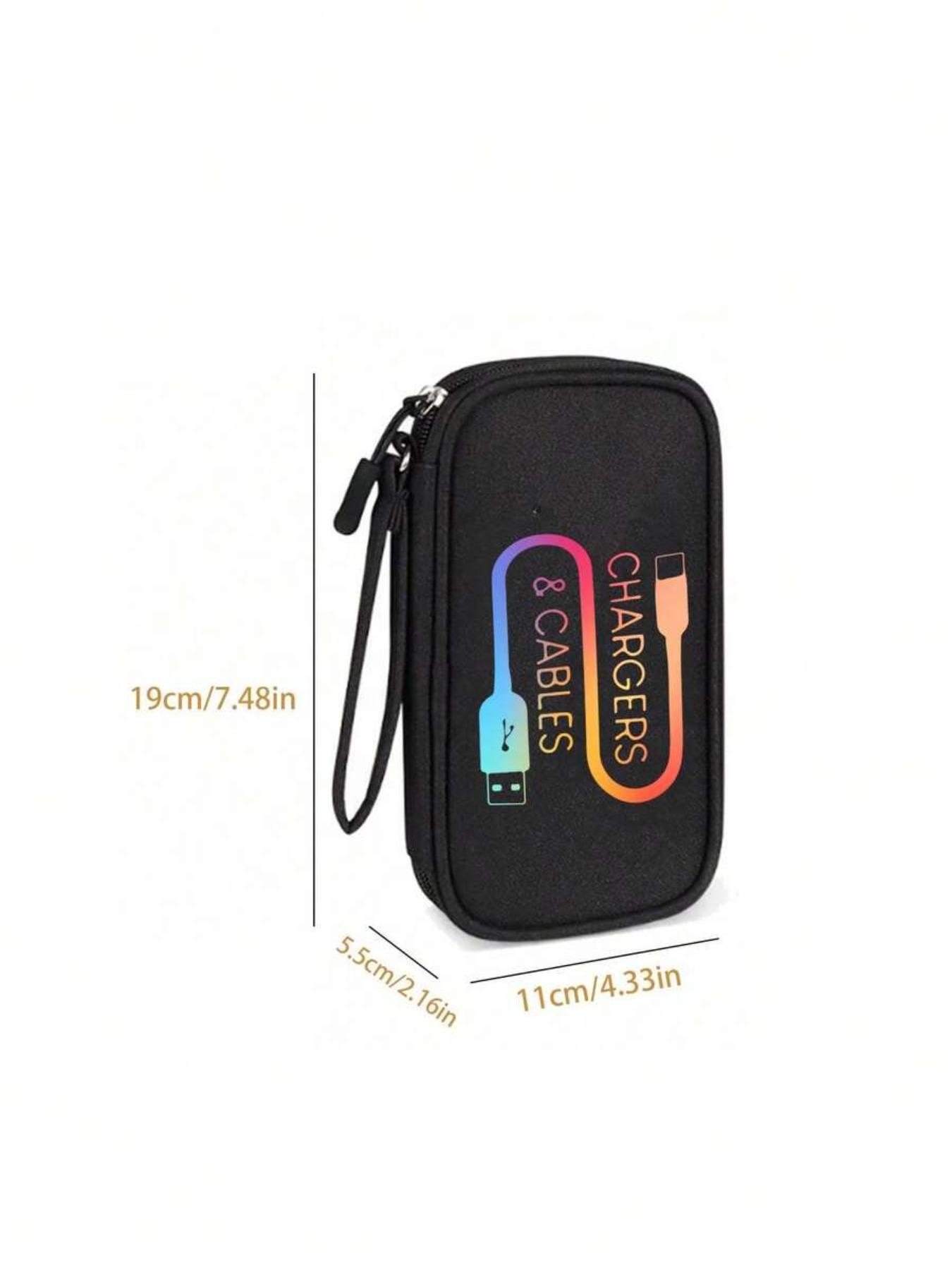 Electronics Storage Travel Bag, Waterproof Cable Organizer, Portable Tech Accessories Case, Laptop Phone Holder, Gift for Travel Office, Travel Gadgets