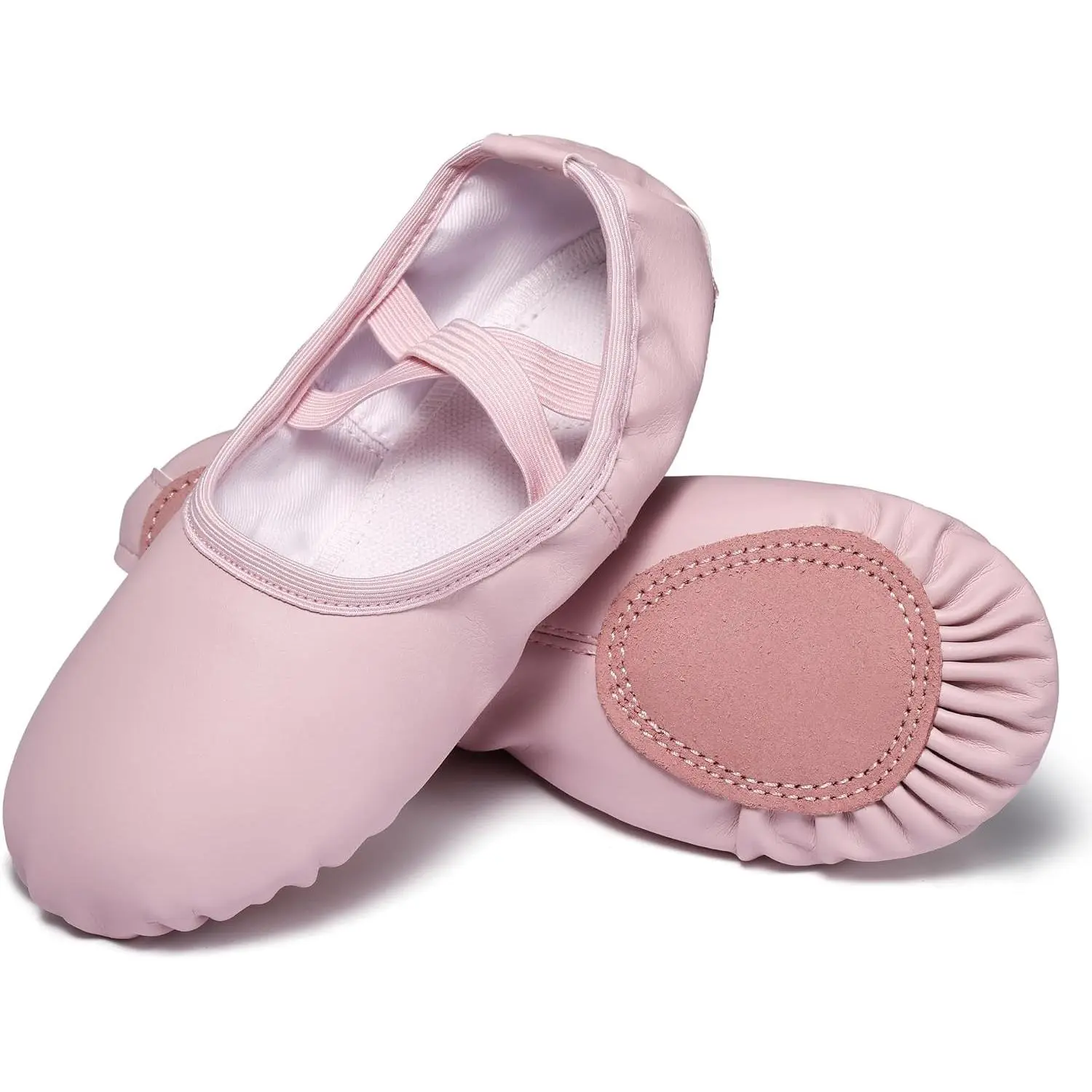 Soft Leather Ballet Slippers for Girls Boys Toddler Kids WomenGift