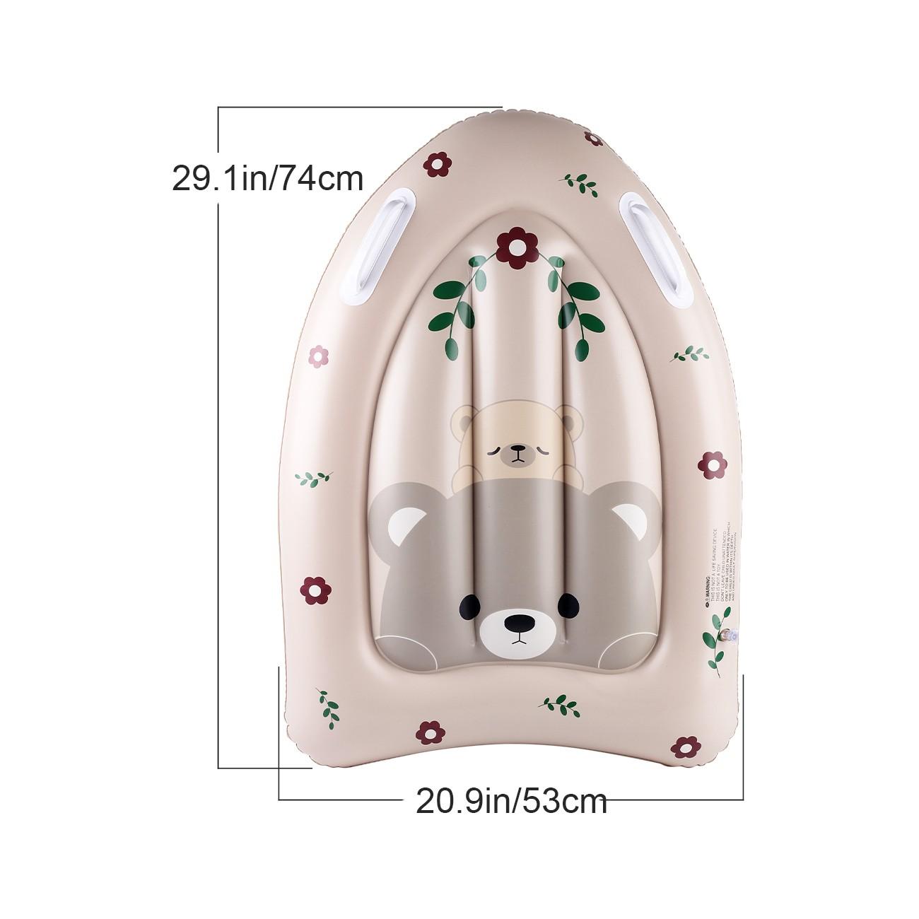 Inflatable Beach Skateboard with Handle, Inflatable Surf Board for Beach and Pool, Perfect for Water Sports and Fun Activities