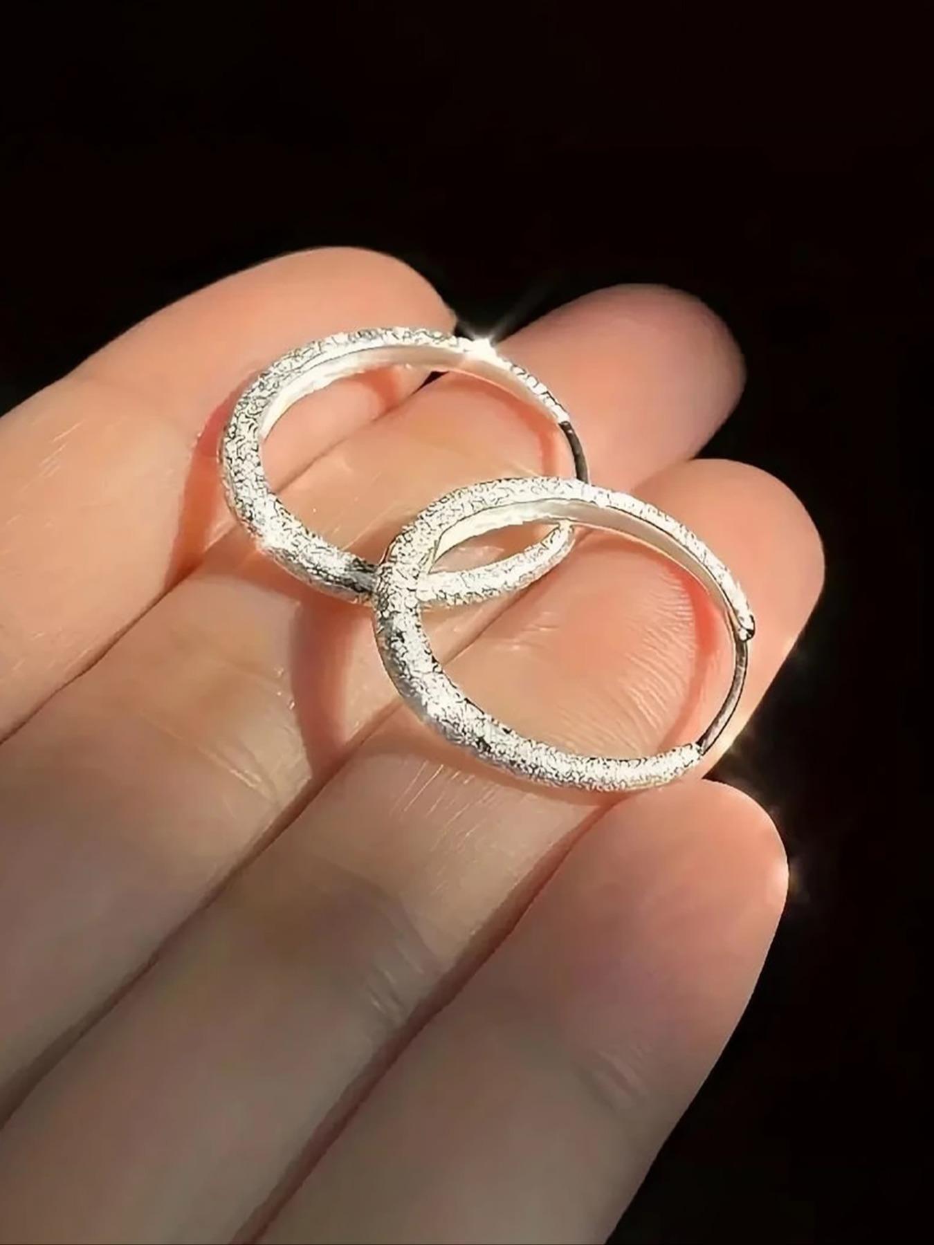 Frosted Starburst Earrings, Vintage Frosted Sparkling Earrings for Women, Unique Evening Party Jewelry, Fashionable Ladies' Accessories