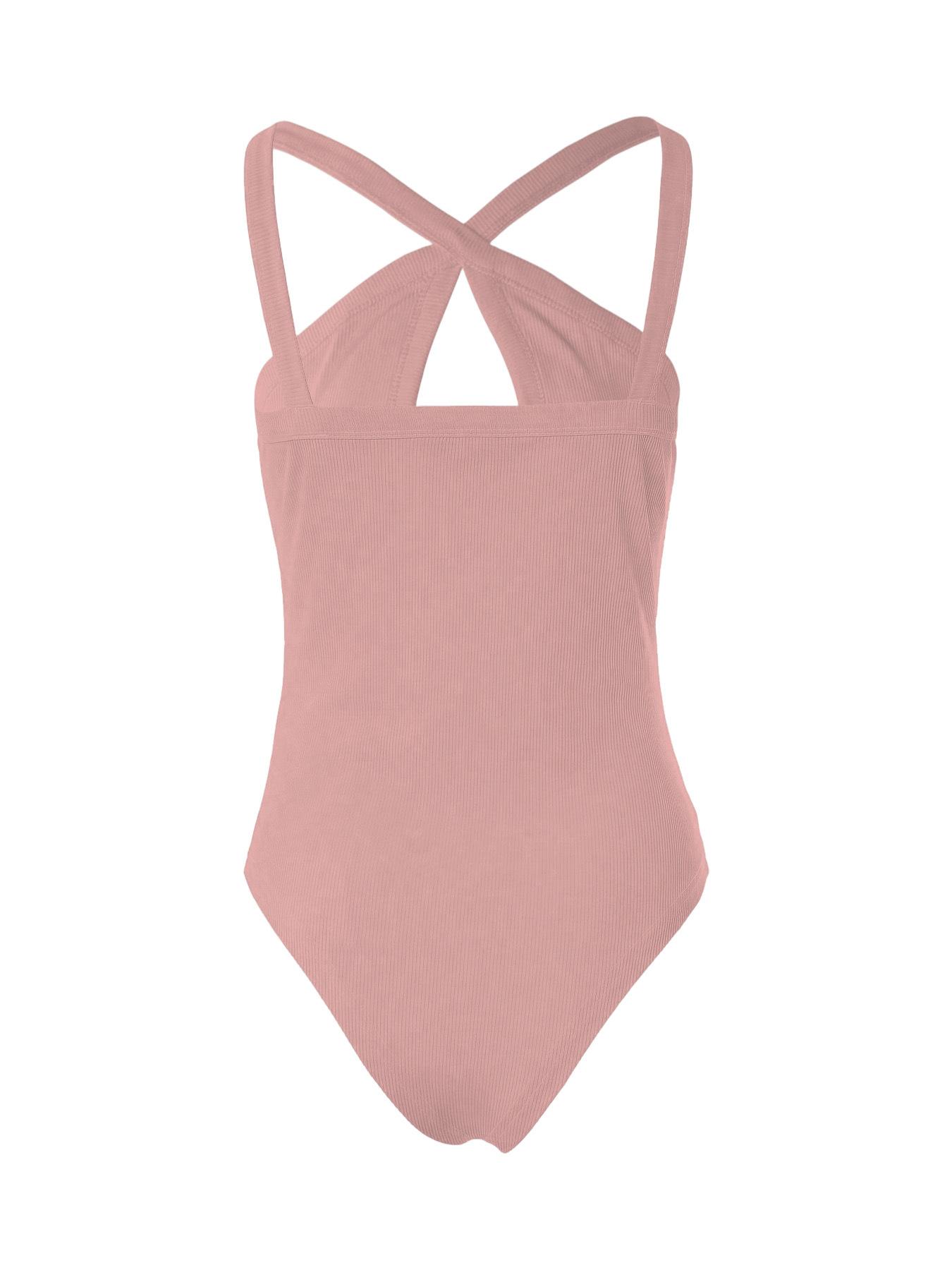 European and American women's fashion cross-neck halter jumpsuit, new summer style, sexy low-neck slim-fit inner camisole jumpsuit