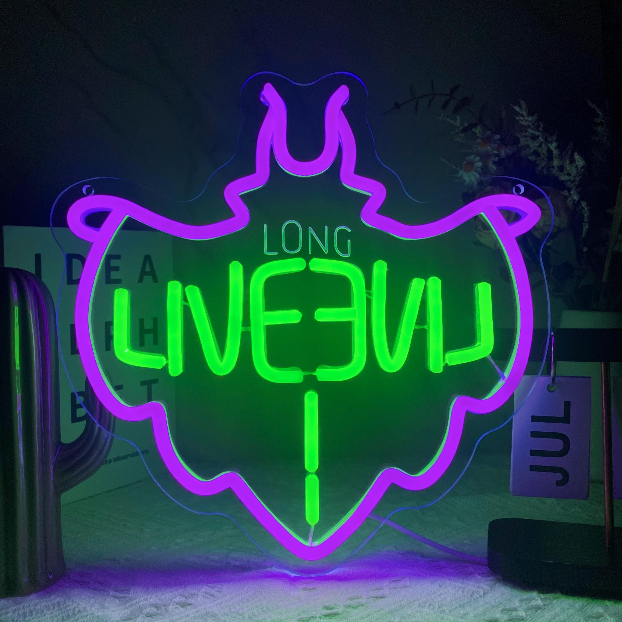 1pc Descendants Neon Sign, LED Descendants Neon Signs for Wall and Room , USB Neon Night Light for Game Room Bedroom Birthday Wedding Party Gifts