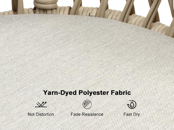 PURPLR LEAF Bar Stools Chair Set of 2, Rattan and Aluminum Frame with Comfortable Cushion PURPLR LEAF Bar Stools Chair Set of 2, Rattan and Aluminum Frame with Comfortable Cushion