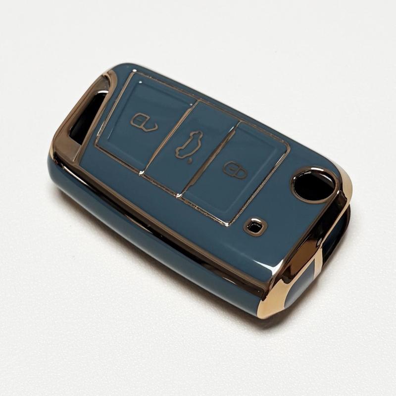 for Volkswagen Key Protection Cover Key Fob Protector Soft Durable Tpu Material 360 Degree Protection for VW Golf Gti Tiguan Atlas Polo Jetta 3 Buttons