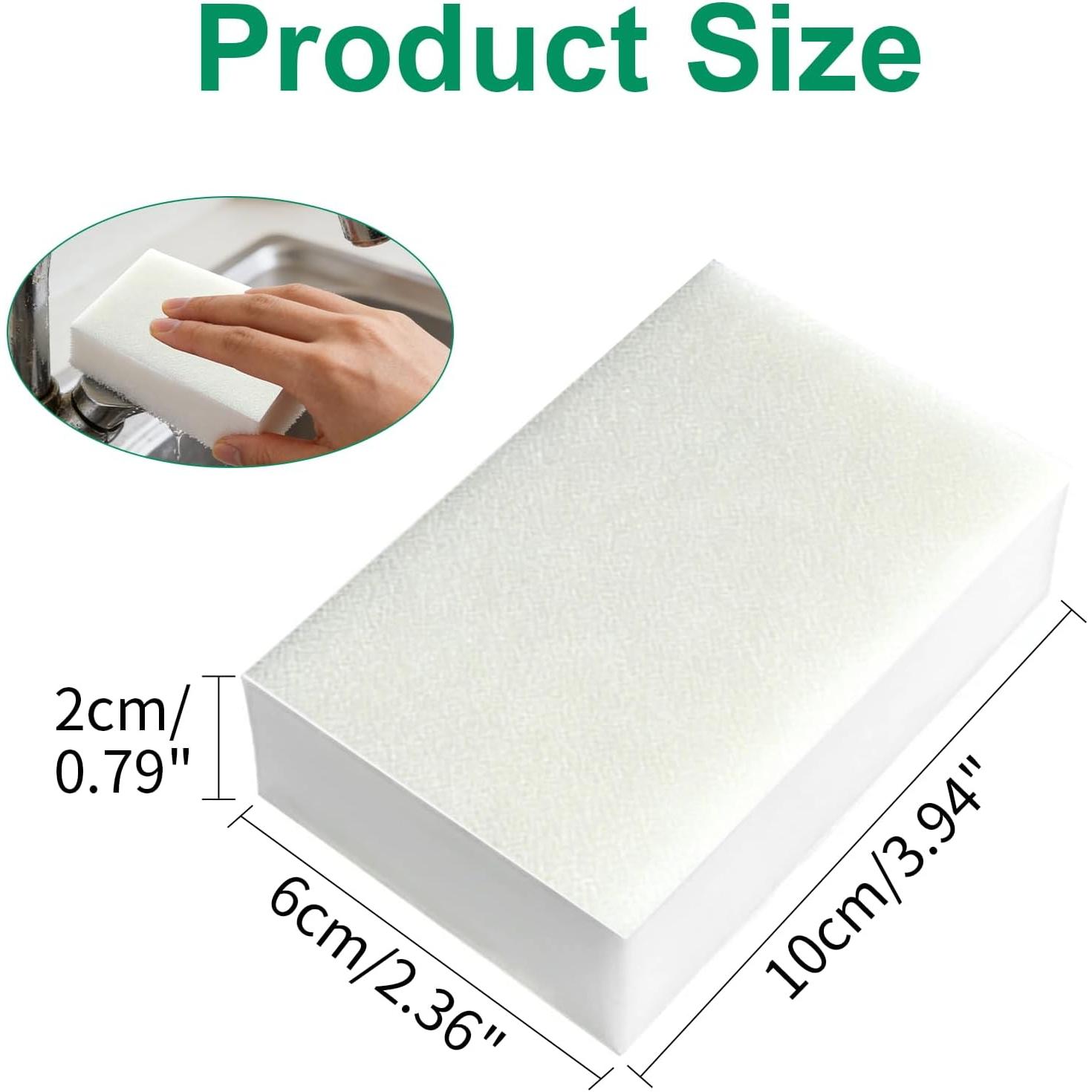 Multi-Functional  Cleaning Sponge, Wall Cleaning Sponge, Magic Eraser Sponge, 2.5 Times Stronger Cleaning Power, Suitable for  Household Surfaces, Bathroom, Walls, Shoes, 100x60x20mm,50PCS