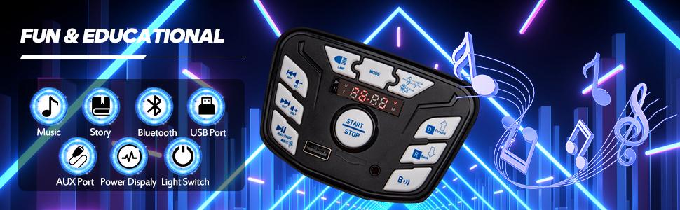 Hikiddo 24V 9Ah Ride on Toy for Big Kids, 2-Seater Powered Ride-on Truck Car with Remote