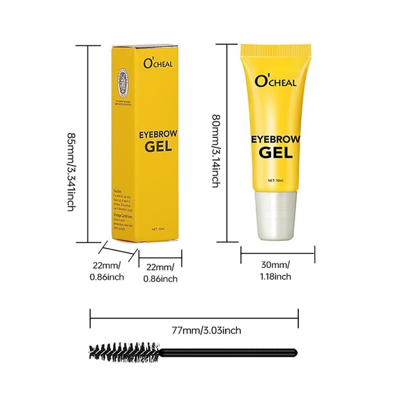 Wild Eyebrow Gel Natural Setting Liquid Transparent Colorless Soft Jelly Shaping Brow Wax, Brow Styling Gel, Long-Lasting Hold, Easy Application