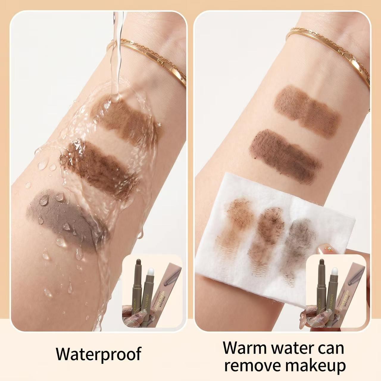 One-Step Dual Shade Contouring Pencil, Nose Shadow Face Contour, Smooth Blend, Natural Finish, Ideal for Daily Commute, Recyclable