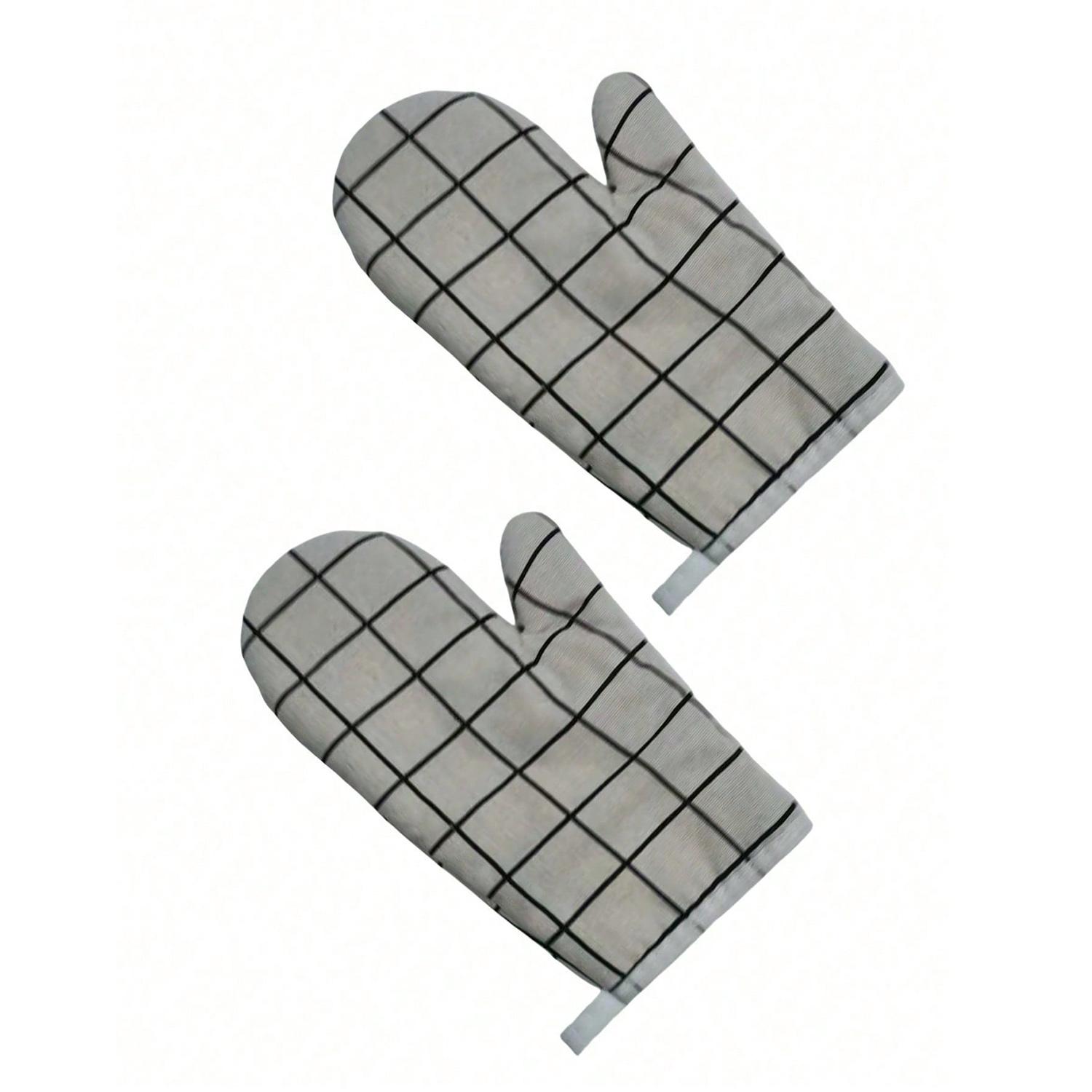 2pcs Heat-Resistant Gloves, Durable Oven Mitts for Microwave & Air Fryer, Ideal for Cooking Safety, Essential Kitchen Gear