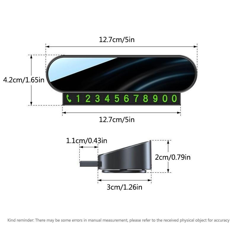 1pc Car Temporary Parking Card, Phone Number Card Plate for Peugeot 408 308 5008, Landtrek 208 3008 2008 Rifter 508 Accessories