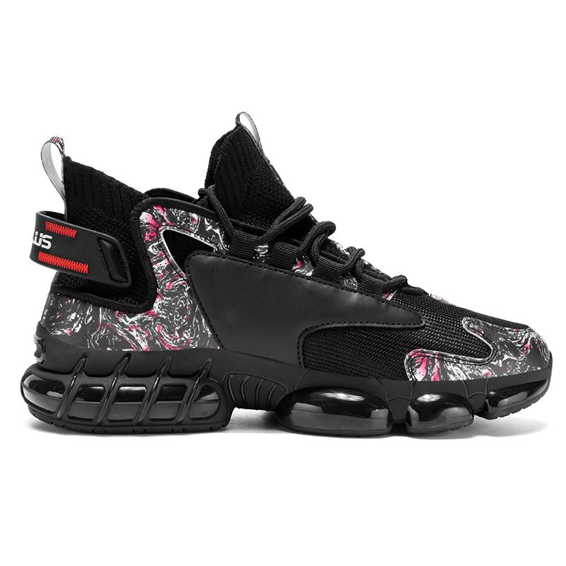Men's Breathable Casual Trainers - Mesh Shock-Absorbing Heightening Shoes, Anti-Slip Wear-Resistant for Professional Sports Training, Breathable Mesh Casual Trainers, Athletic Casual Trainers