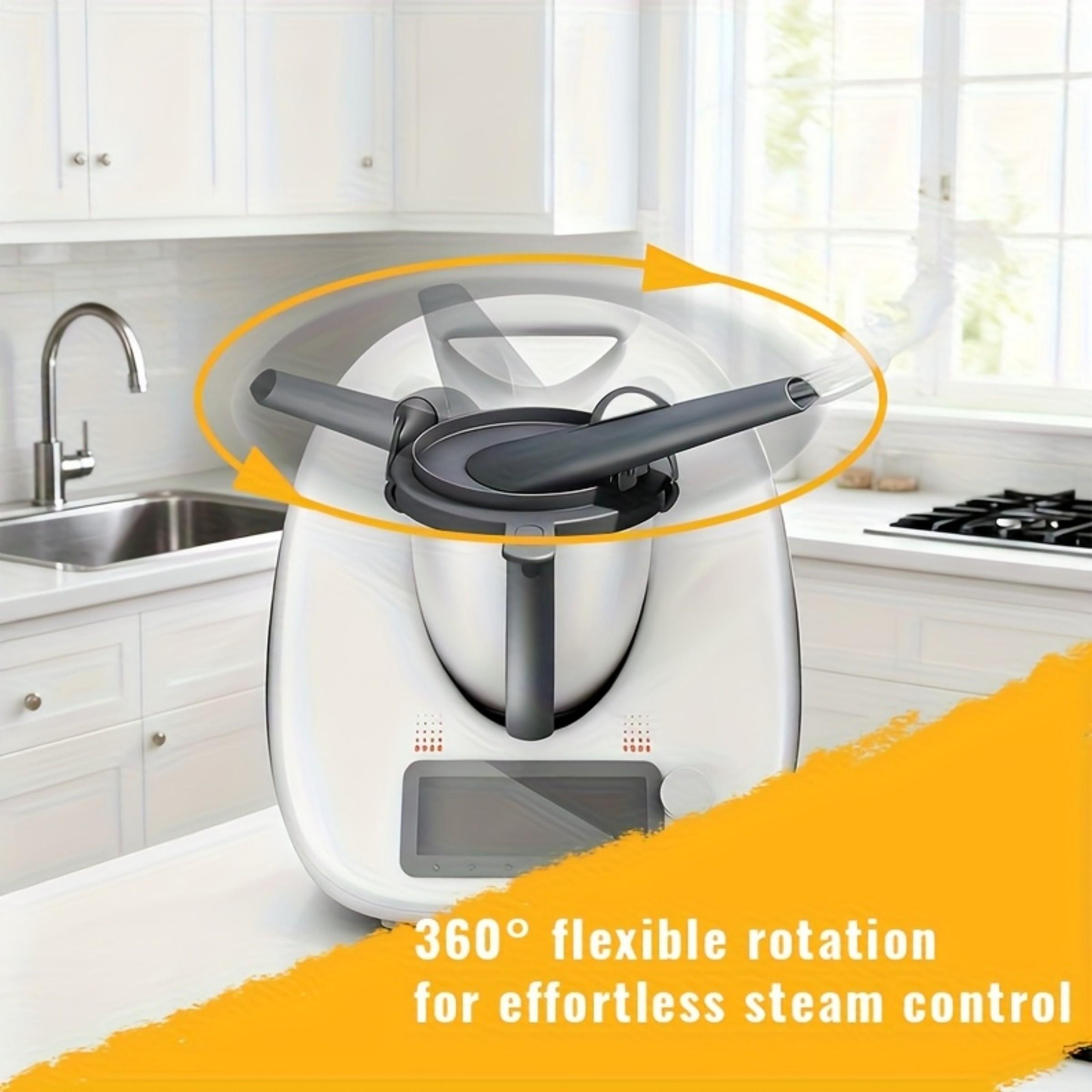 Steam Diverter Nozzle Accessories for Thermomix TM5 TM6, Plastic, Simple Rinse, Boosts Aroma, Perfect Replacement for TM5 TM6 Components