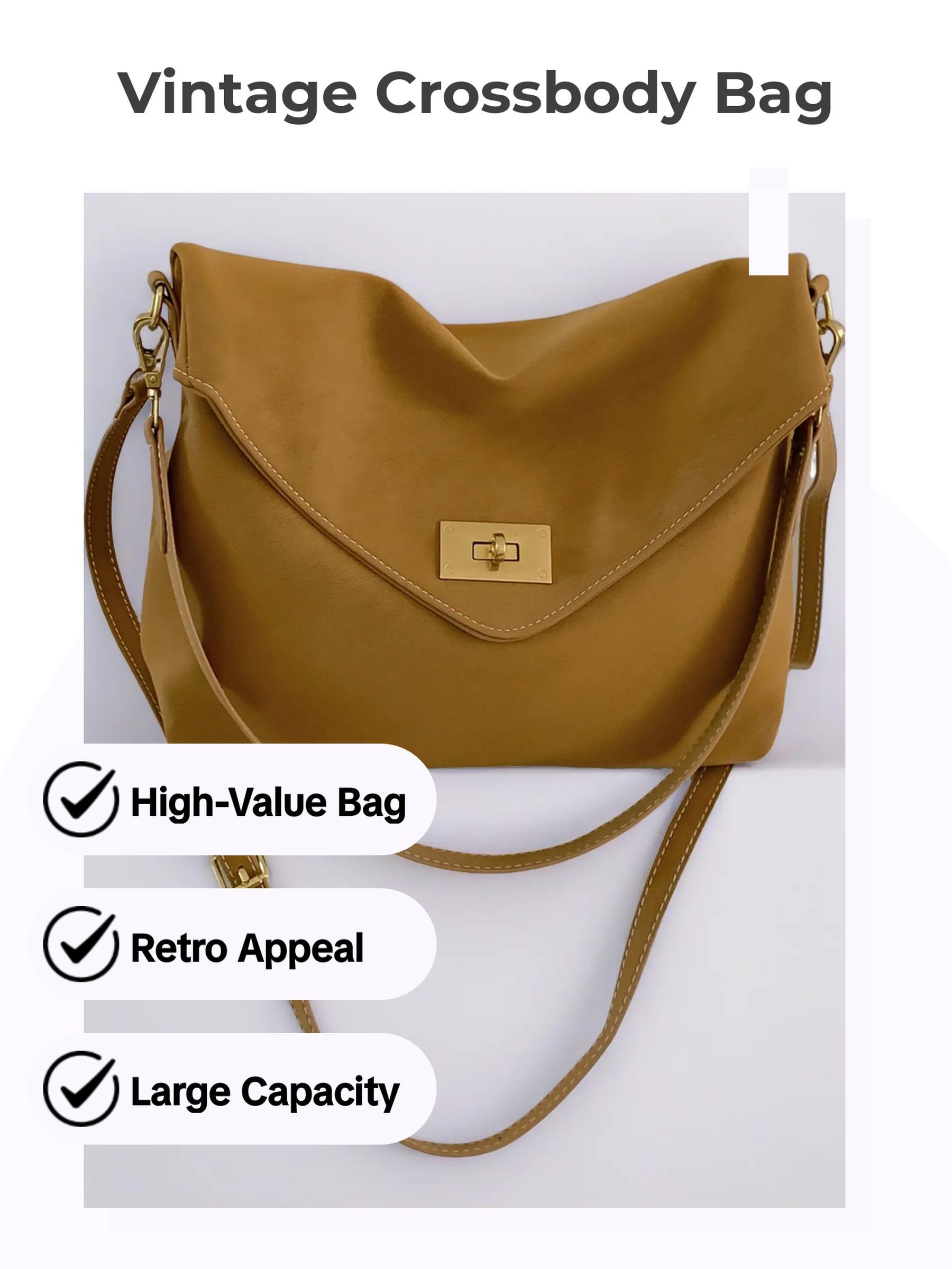 High-Value Retro Bag New Fashion Underarm Large Capacity Simple Casual Versatile Shoulder Bag for Women, Stylish and Trendy Design