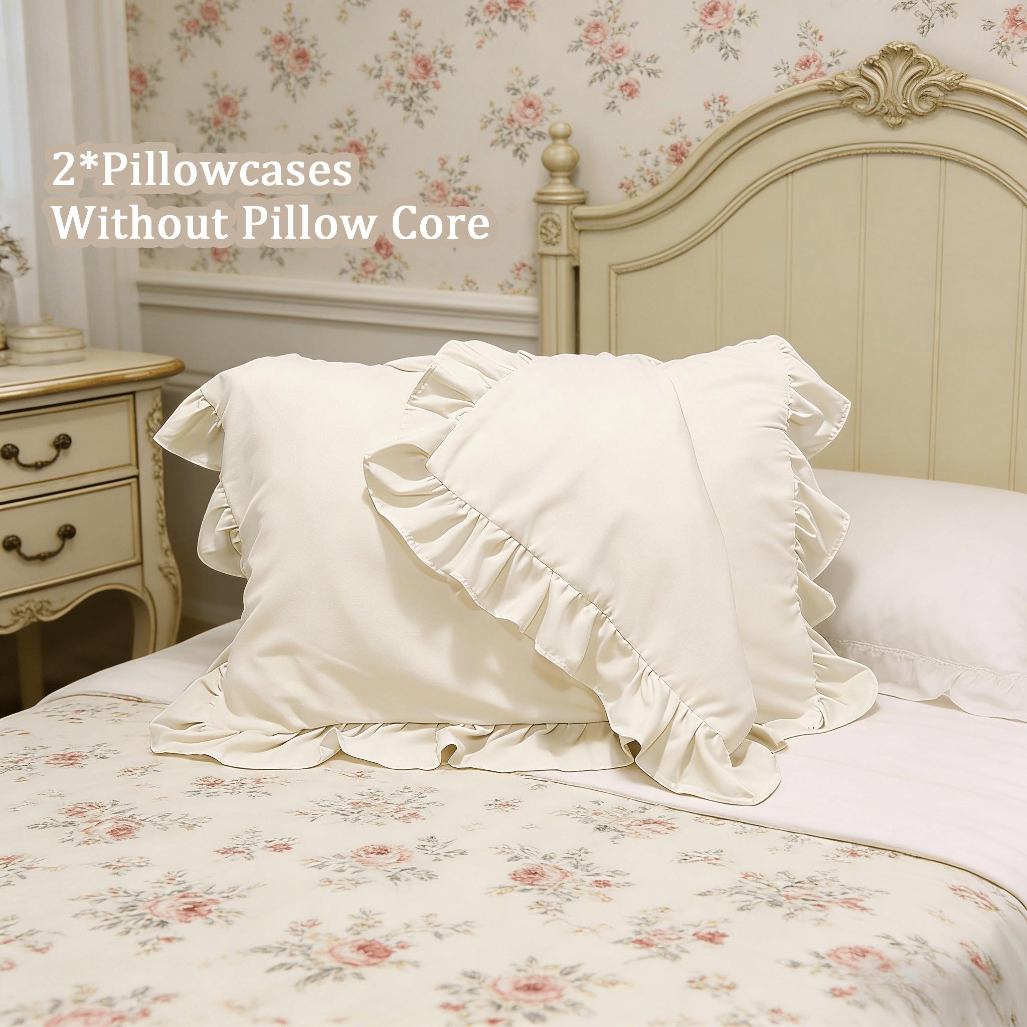 Solid Color Lace Pillowcases, Set of 2Pillow inserts not included.All-season essential bedding.Machine washable, soft and comfortable.Ideal for home, bedroom and dorm use.Elegant and stylish bedroom decor