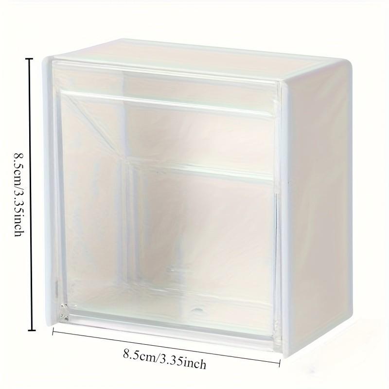 Wall-Mounted Storage Box, Plastic Bathroom Organizer, Home Multi-Functional Storage, Lightweight Design, Suitable for Cotton Swab Accessories