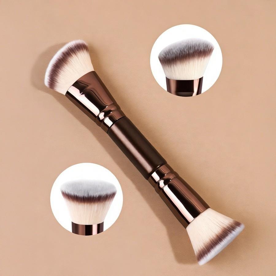 6-Piece Dual-Ended Makeup Brush Set, Face Makeup Brushes, Multi-Functional Foundation Contour Eyeshadow Blush Brushes, High-Quality Synthetic Hair, Essential Beauty Tools for Women