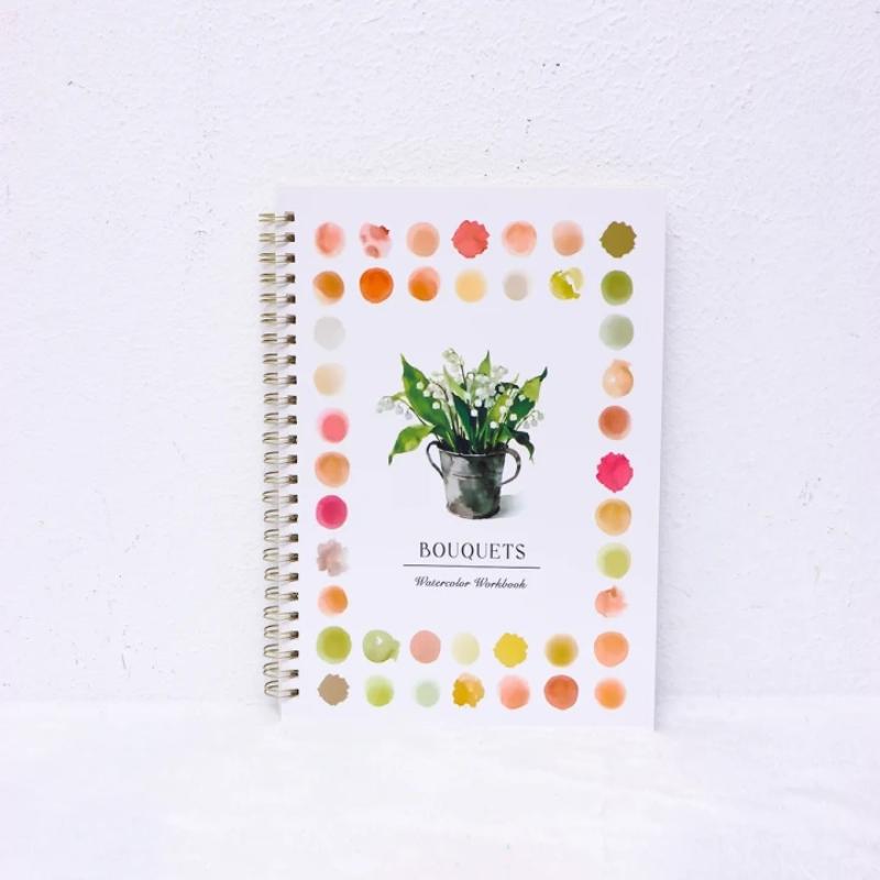 Beautiful Cartoon Watercolor Painting Book, Sketch Paper for Coloring, Water Coloring Books, Easy to Use, Ideal for Art Enthusiasts, Perfect Gift (no Brushes Included)