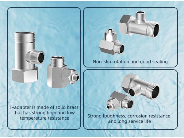 Hibbent Hot and Cold Water Spray Non-Electric Mechanical Bidet Toilet Attachment, Toilet Seat Bidet with Self Cleaning Dual Nozzle for Rear or Female Washing Sanitizing