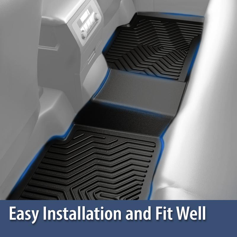 CROSSDESIGN All Weather TPE Floor Mats Liners  Fit For Honda Civic Sedan & Hatchback Coupe 16-21