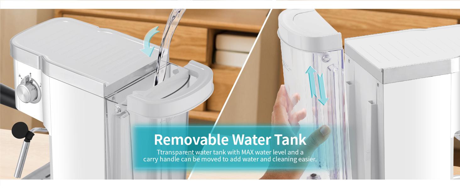 【Springtok】Gevi 20 Bar Espresso Coffee Machine , Automatic Coffee Maker with Milk Frother Steam Wand