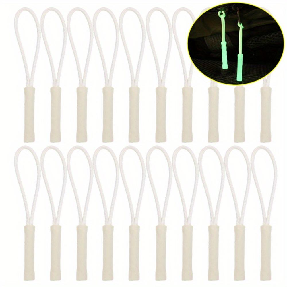 5pcs luminous zipper travel bag zipper clothing bag luminous zipper head outdoor tent backpack replacement luminous zipper tail rope luminous zipper head tail rope