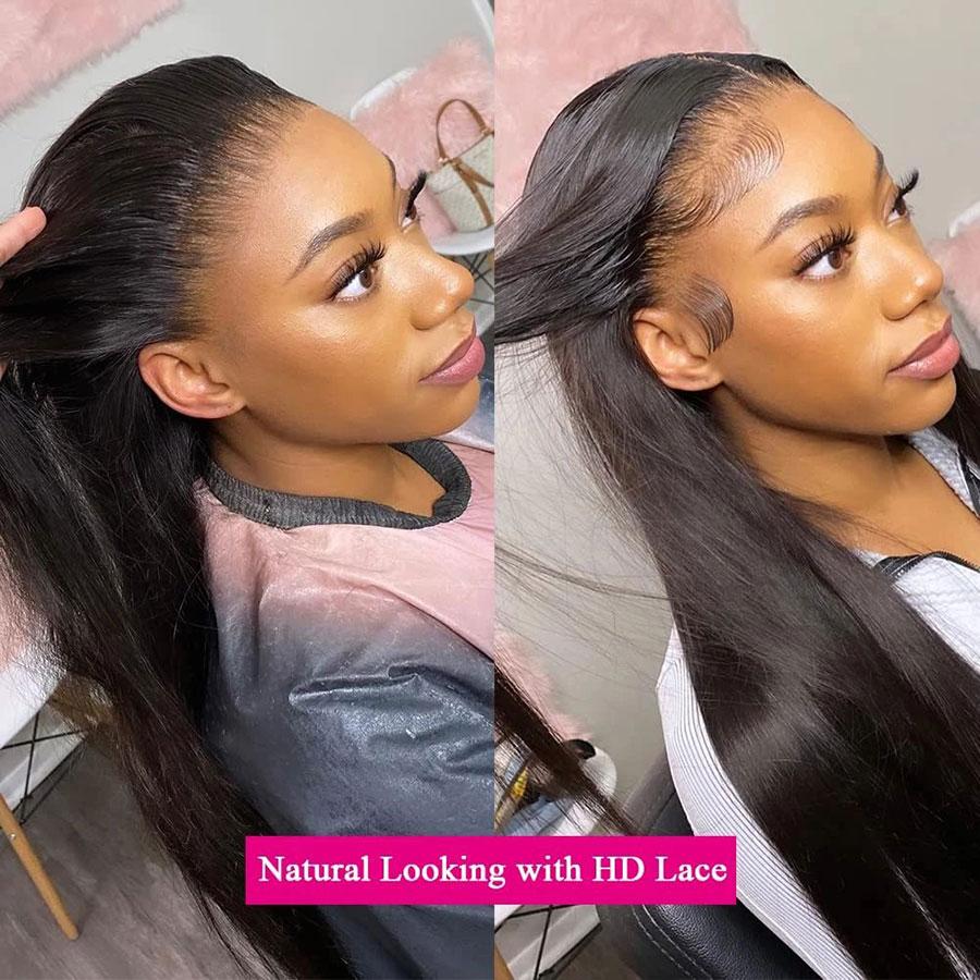 HD 13x6 Straight Lace Front Wigs Human Hair For Women Bone Straight Lace Frontal Wigs Pre Plucked Wig 180% Density TikTokShopBlackFriday HD 13x6 Straight Lace Front Wigs Human Hair For Women Bone Straight Lace Frontal Wigs Pre Plucked Wig 180% Density TikTokShopBlackFriday